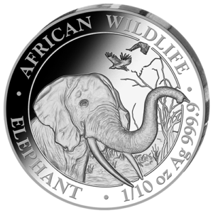 10 Sh Elefant 1/10 oz Ag 2018