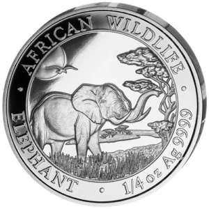 25 Sh Elefant 1/4 oz Ag 2019