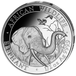50 Sh Elefant 1/2 oz Ag 2018