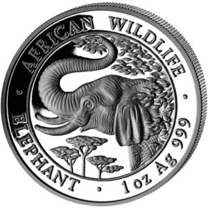 1000 Sh Elefant 1 oz Ag 2005