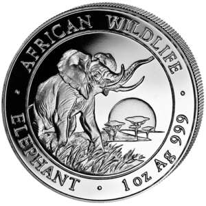 100 Sh Elefant 1 oz Ag 2009