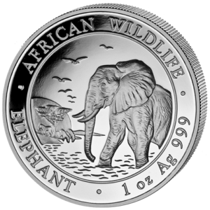 100 Sh Elefant 1 oz Ag 2010