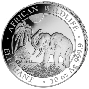 1000 Sh Elefant 10 oz Ag 2017