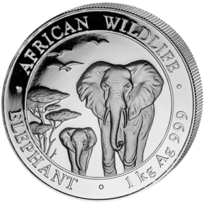 2000 Sh Elefant 1 kg Ag 2015