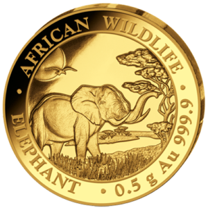 20 Sh Elefant 0,5 g. Au 2019