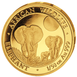 20 Sh Elefant 1/50 oz Au 2014
