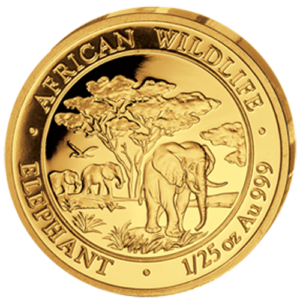 50 Sh Elefant 1/25 oz Au 2012