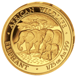 50 Sh Elefant 1/25 oz Au 2013