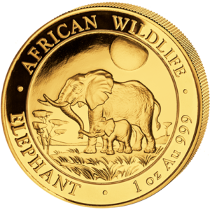 1000 Sh Elefant 1 oz Au 2011