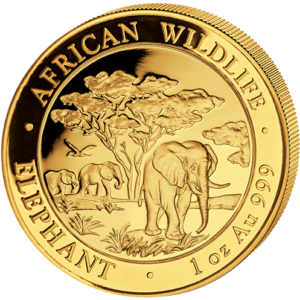 1000 Sh Elefant 1 oz Au 2012
