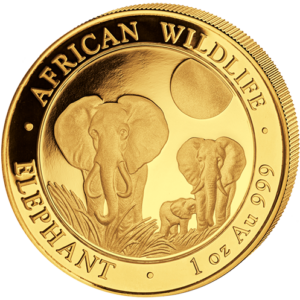 1000 Sh Elefant 1 oz Au 2014