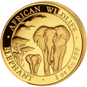 1000 Sh Elefant 1 oz Au 2015