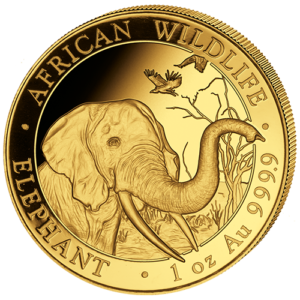 1000 Sh Elefant 1 oz Au 2018