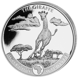 20 Fr Giraffe 1 oz Ag 2019