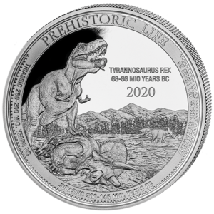 20 Fr T-Rex 1 oz Ag 2020