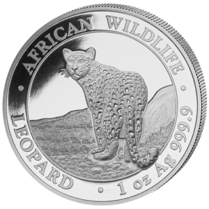 100 Sh Leopard 1 oz Ag 2018
