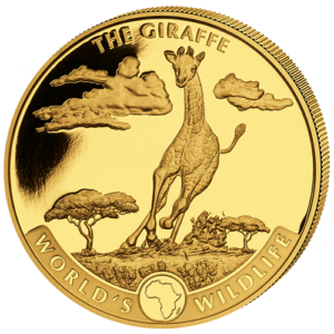 100 Fr Giraffe 1 oz Au 2019
