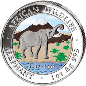 1000 Sh Elefant Farbapplikation 2006