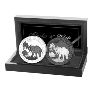 2x100 Sh Elefant Black & White Satz 2017