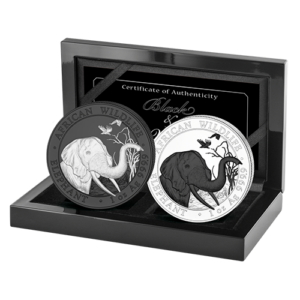 2x100 Sh Elefant Black & White Satz 2018