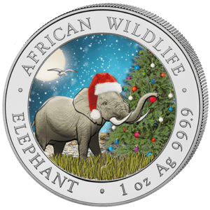 100 Sh Elefant Schneekugel 2019