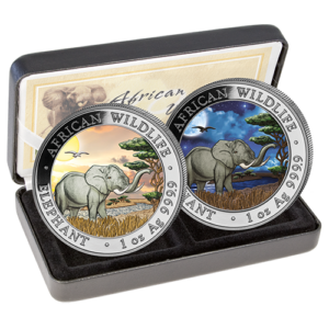 2 x100 Sh Elefant "Tag & Nacht" 2019