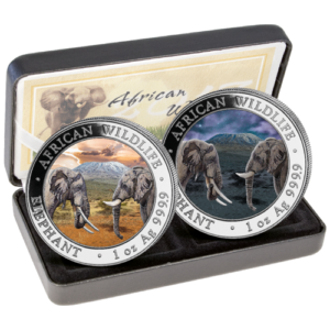 2 x100 Sh Elefant "Tag & Nacht" 2020