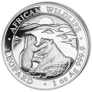 100 Sh Leopard 1 oz Ag 2019