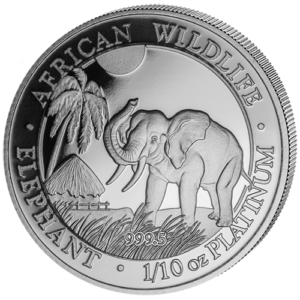 100 Sh Elefant 1/10 oz Pt 2017