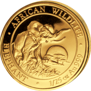 50 Sh Elefant 1/25 oz Au 2009