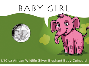10 Sh Elefant Coincard Mädchen Ag 2021