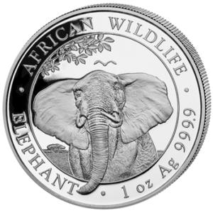 100 Sh Elefant 1 oz Ag 2021