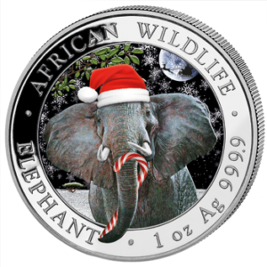 100 Sh Elefant Schneekugel 2021