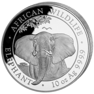 1000 Sh Elefant 10 oz Ag 2021