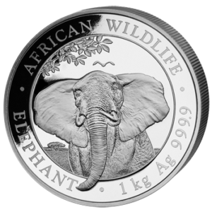 2000 Sh Elefant 1 kg Ag 2021