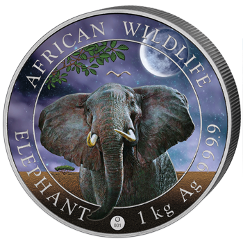 2000 Sh Elefant 1 Kg Ag Giant Moon 2021