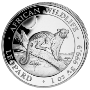 100 Sh Leopard 1 oz Ag 2021