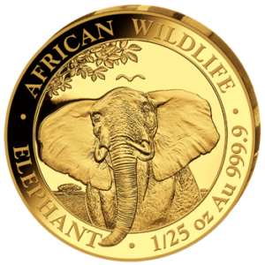 50 Sh Elefant 1/25 oz Au 2021