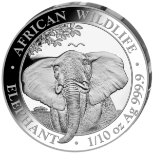 10 Sh Elefant 1/10 oz Ag 2020