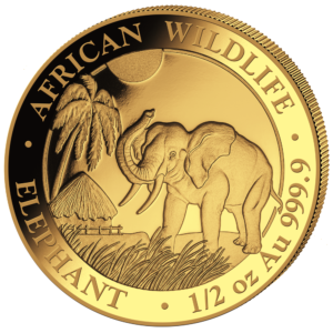 500 Sh Elefant 1/2 oz Au 2017