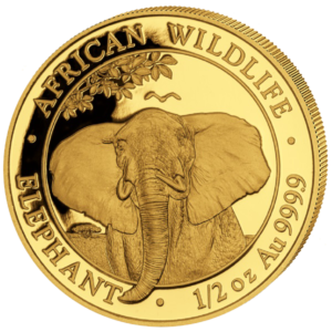 500 Sh Elefant 1/2 oz Au 2021