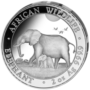 200 Sh Elefant 2 oz Ag 2022