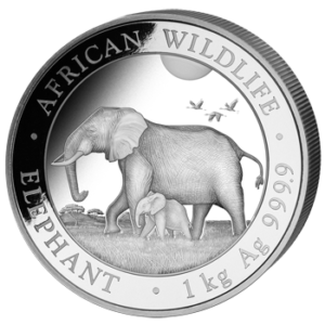 2000 Sh Elefant 1 kg Ag 2022