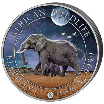 2000 Sh Elefant 1 Kg Ag Giant Moon 2022