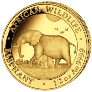 500 Sh Elefant 1/2 oz Au 2022