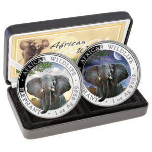 2 x100 Sh Elefant "Tag & Nacht" 2021