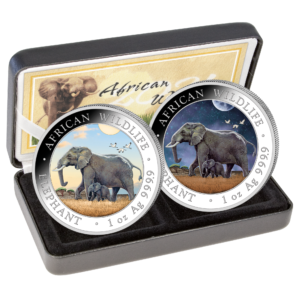2 x100 Sh Elefant "Tag & Nacht" 2022