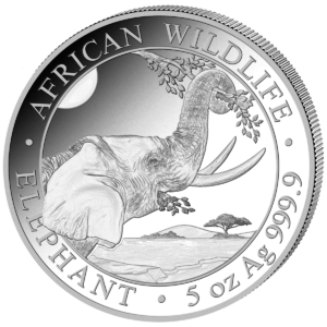 500 Sh Elefant 5 oz Ag 2023
