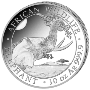 1000 Sh Elefant 10 oz Ag 2023