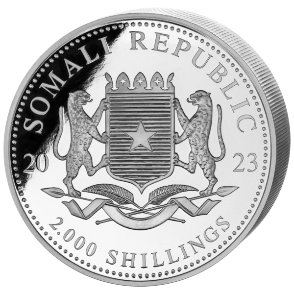 2000 Sh Elefant 1 kg Ag 2023 – Bild 2